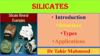 Silicates  Introduction  Structure Properties  Applications  CHM 322  Urdu  Hindi [upl. by Ramso]