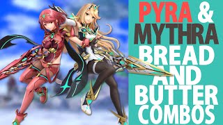 Pyra and Mythra Bread and Butter combos Beginner to Godlike [upl. by Lantha]