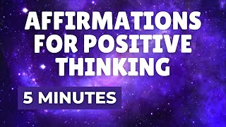 5 Min Affirmations for Positive Thinking  Short Morning Meditation [upl. by Aihsemot]