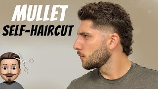 Modern Mullet SelfHaircut Tutorial 2022  How To Cut Your Own Hair [upl. by Lesser]