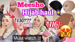 Meesho hijab haul 🧕🛍️only 130₹ hijab 😱 affordable hijab combo amp khimmar hijab✨🫶full review [upl. by Sansone497]