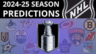 NHL Season Predictions 202425 [upl. by Ollehto862]