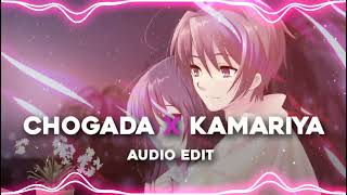 CHOGADA TARA X KAMARIYA AUDIO EDIT 🖤 Garba Songs🔥chogadatara audioedit garba lofi kamariya [upl. by Aratahs]