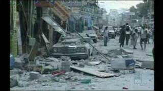 Haiti rocked by earthquake [upl. by Aratnahs]