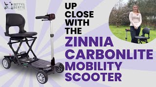 Up Close With The Zinnia Carbon Lite Mobility Scooter  Betty amp Bertie [upl. by Prudhoe]