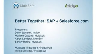 Integrating SAP with Salesforce [upl. by Ehtiaf]