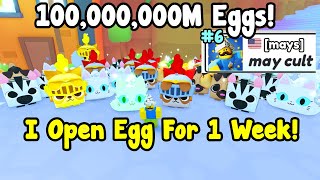 Opening Eggs For 8 Days To Win Clan Battles In Pet Simulator 99 [upl. by Vasily27]