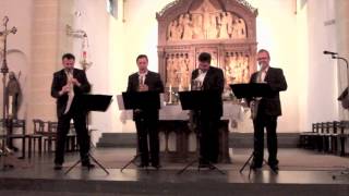 Blattwerk SaxophonQuartett »Badinerie» Johann Sebastian Bach [upl. by Mcclary]