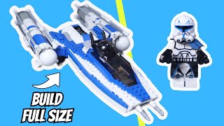 Build LEGO Star Wars Clone Captain Rexs YWing Full Size [upl. by Fleurette650]