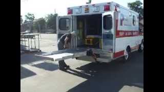 Mac Bariatric Ambulance Lift loading Stryker Bariatric cot [upl. by Gnoud778]