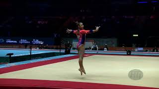 SARAIVA Flavia BRA  2022 Artistic Worlds Liverpool GBR  Qualifications Floor Exercise [upl. by Opiuuk]