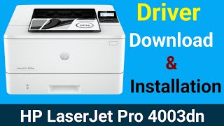 hp laserjet pro 4003dn printer Driver download and install [upl. by Yzus373]