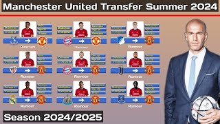 Manchester United Transfer Summer 2024  Under Zidane Season 20242025 [upl. by Eibba]