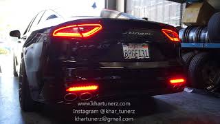 2018 Kia Stinger Rear LED Turn Signal Reflector  KHARTUNERZ [upl. by Kcirdled]