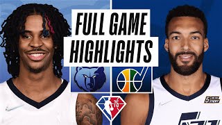 GRIZZLIES at JAZZ  FULL GAME HIGHLIGHTS  November 22 2021 [upl. by Zechariah]