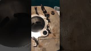 Kawasaki kdx power valve installation [upl. by Ahsieka]