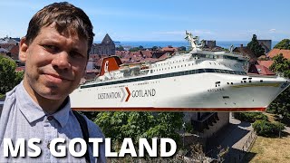 Jag åker Gotlandsfärjan MS Gotland  Destination Gotland 4K [upl. by Amerd]