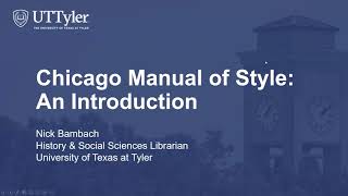 Chicago Manual of Style [upl. by Colvin209]