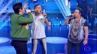 Matheus e Kauan fazem fã chorar com surpresa especial no Caldeirão do Huck 11022017 [upl. by Pages]