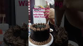 Matilda Chocolate cake cake with blue berry and frosting 😍😋 [upl. by Keppel]