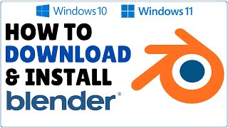 How to Download and Install Blender 2024 [upl. by Anirrok]