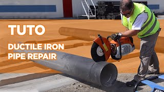 Ductile Iron Pipe Repair tutorial  SaintGobain PAM [upl. by Noryt]