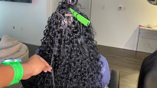 STEPby STEP VERY DETAILED BOHO knotless BRAIDS TUTORIALNO GLUE Hair by​⁠ ​⁠QueenssLoungeQL [upl. by Ogaitnas]