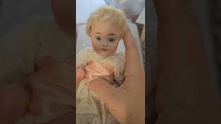 Kestner 143 tiny Antique bisque Doll [upl. by Lyrahs]