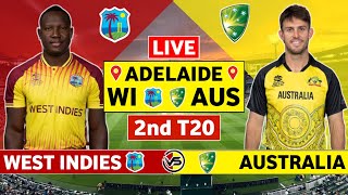 Australia vs West Indies 2nd T20 Live Scores  AUS vs WI 2nd T20 Live Scores amp Commentary [upl. by Obeded]