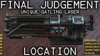 Fallout 4 Final Judgement  Unique Gatling Laser Location [upl. by Yramesor]