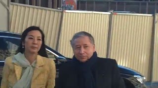 Jean TODT amp Michelle YEOH  Paris 25 january 2016 show Schiaparelli Fashion Week [upl. by Past]