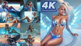 Bonus 4K SlideShow 2  Quasar Babes Casting  Deep House EDM 2024 Mix  Bikini Spaceship Lookbook [upl. by Anilec400]