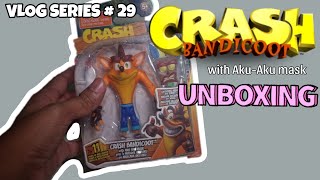 CRASH BANDICOOT WITH AKUAKU MASK COLLECTIBLES UNBOXING  VLOG SERIES 29 [upl. by Nylirehc550]