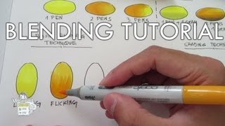 Copic Blending Tutorial Part 1 [upl. by Korenblat]