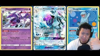 Water ALOLAN NINETALES GX Deck Naganadel amp Quagsire Infinite Energy Loop [upl. by Ynohtnaluap47]