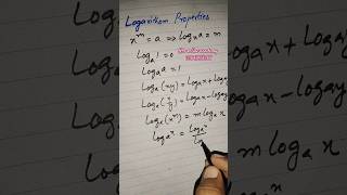 Properties of logarithmlogarithmproperties of logarithms calculus [upl. by Aisel]