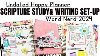 Scripture Writing amp Study in a Happy Planner Set Up  GOD NOTES [upl. by Makell]