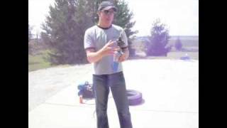 How To Seat A Tire Bead with starting fluid torch and air compressor [upl. by Arrac]