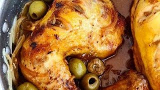 poulet rôtis au four avec pomme de terre et olives  trop trop bon [upl. by Urquhart]