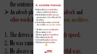 adverb phrase  adverb phrases english  adverb phrase examples  adverb phrase and clause [upl. by Ahsas239]