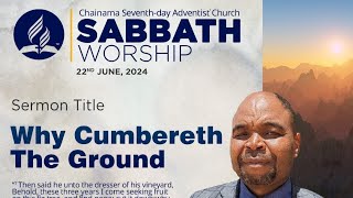 Why Cumbereth The Ground  By Elder Wiggins Mupango Sabbath 22 June 2024 [upl. by Ashlin999]