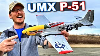 Miniature P51D Mustang Detroit Miss UMX RC Warbird Plane [upl. by Gerald]