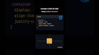 Center a div in css for beginners shorts viralvideo trending [upl. by Inobe]