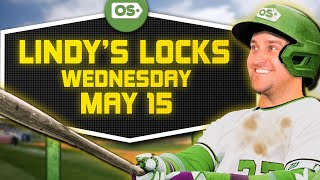 MLB Picks for EVERY Game Wednesday 515  Best MLB Bets amp Predictions  Lindys Locks [upl. by Valentina871]