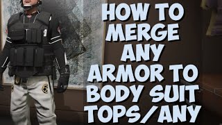 How To Get Ceo Armor And Colored Armors On Any outfits using beff Gta 5 Body Suit Tops [upl. by Girovard]