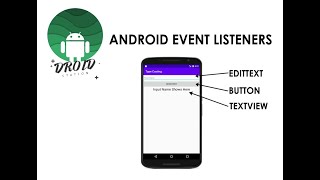 Android Event Listener  Android Application Development [upl. by Eigla]