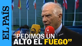 GUERRA LÍBANO  Borrell quotHemos acordado en pedir a Israel que deje de atacar a la FINULquot  EL PAÍS [upl. by Nylteak749]