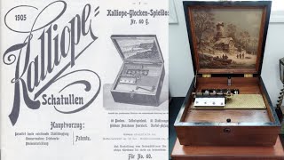 quotLes Cloches de Cornevillequotplayed on 1905 Kaliope Musicbox Made in Germany「コルヌヴィルの鐘」カリオペ60G 1905年頃 [upl. by Jarret]