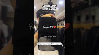 Double layer niqab shortsniqababayaburqamehndidesign islamicquotes hijabtutorial [upl. by Repinuj]