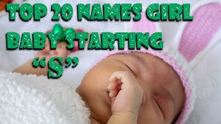 Top 20 Girl Baby Names Starting Letter S With Meaning  Redpink Channel [upl. by Drogin]